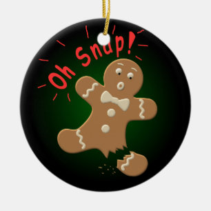 Oh Snap Ceramic Ornament