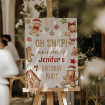 Oh Snap Christmas Cookie Gingerbread Birthday