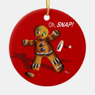 Oh Snap! Christmas Ornament (red)