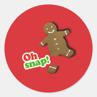 Oh Snap Classic Round Sticker