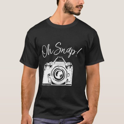 Oh Snap Cool shirt for photographers men women ki