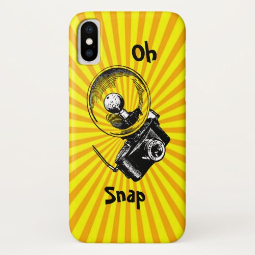 Oh Snap Cool Vintage Camera iPhone XS Case