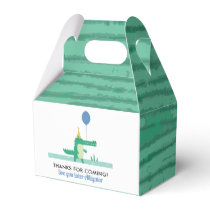 Oh Snap Cute Alligator Kids Birthday Party  Favor Boxes