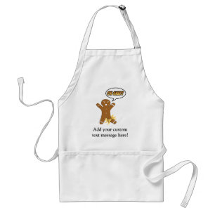 Oh Snap! Funny Gingerbread Man Adult Apron