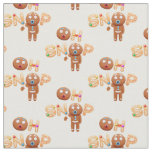 Oh snap funny gingerbread man Christmas Fabric