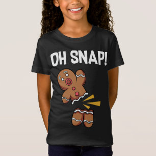 Oh Snap! Funny Gingerbread Man Cookie Christmas T-Shirt