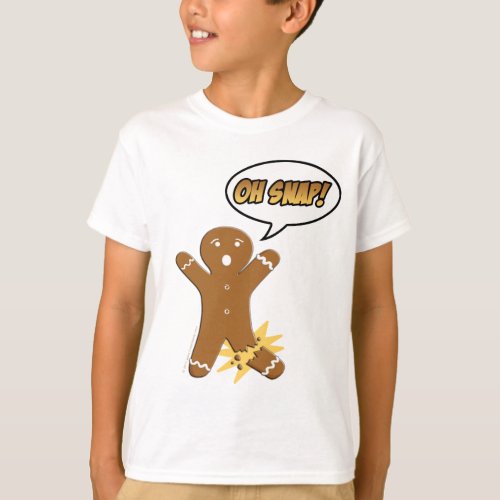 Oh Snap Funny Gingerbread Man T_Shirt