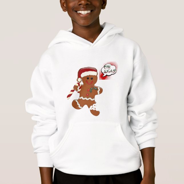 oh snap ginger snap cookie funny hoodie design (Front)