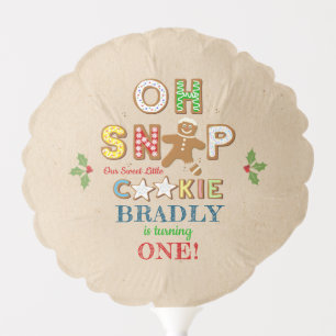 Oh Snap! Gingerbread Cookie Any Age Birthday Balloon