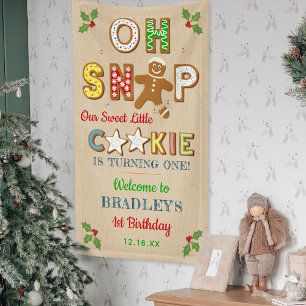 Oh Snap! Gingerbread Cookie Any Age Birthday Banner
