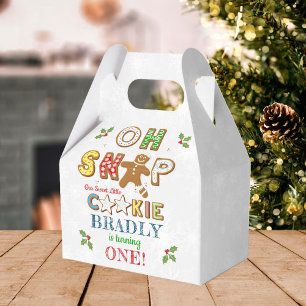Oh Snap! Gingerbread Cookie Any Age Birthday Favor Boxes