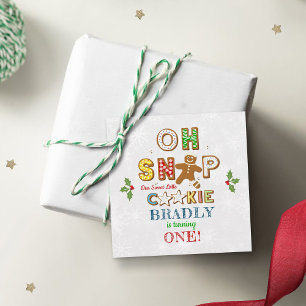Oh Snap! Gingerbread Cookie Any Age Birthday Favor Tags