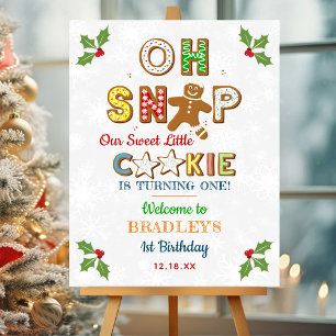 Oh Snap! Gingerbread Cookie Any Age Birthday Foam Board