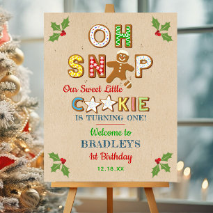 Oh Snap! Gingerbread Cookie Any Age Birthday Foam Board