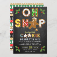 Oh Snap! Gingerbread Cookie Any Age Birthday Invitation