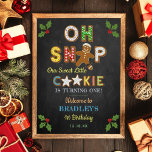 Oh Snap! Gingerbread Cookie Any Age Birthday Poster<br><div class="desc">Celebrate in style with this trendy birthday welcome sign. The design is easy to personalize with your own wording and your family and friends will be thrilled when they see this fabulous party sign. Matching party items can be found in the collection.</div>