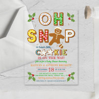 Oh Snap! Gingerbread Cookie Baby Shower