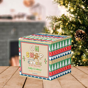 Oh Snap! Gingerbread Cookie Baby Shower Favor Boxes