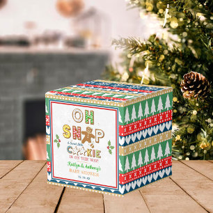 Oh Snap! Gingerbread Cookie Baby Shower Favor Boxes