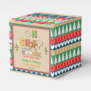 Oh Snap! Gingerbread Cookie Baby Shower Favor Boxes