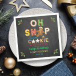 Oh Snap! Gingerbread Cookie Baby Shower Napkins<br><div class="desc">Celebrate in style with these trendy baby shower napkins. This design is easy to personalize with your special event wording and your guests will be thrilled when they see these fabulous napkins.</div>