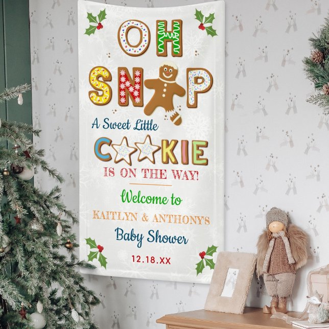 Oh Snap! Gingerbread Cookie Baby Shower Welcome Banner (Creator Uploaded)