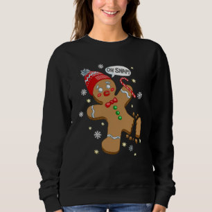 Oh Snap Gingerbread Cookie Man Costume Baking Team Sweatshirt