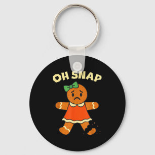 Oh Snap, Gingerbread Girl Cookie, Broken Leg, Funn Keychain