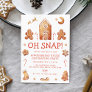 Oh Snap Gingerbread House Decorating Party Invitation