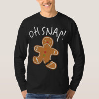 Oh Snap! Gingerbread Man Cookie Funny Broken Leg B