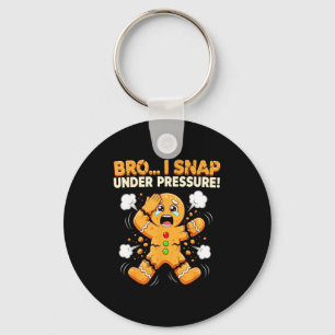 Oh Snap Gingerbread Man Cookies I Snap Under Press Keychain