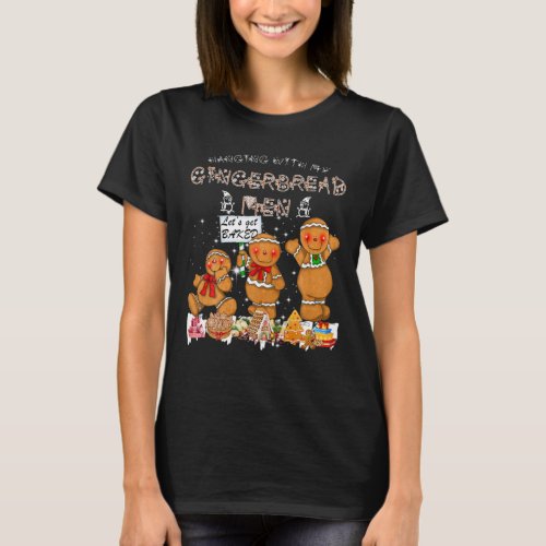 Oh Snap Gingerbread Man Lets Get Baked Womens Gi T_Shirt