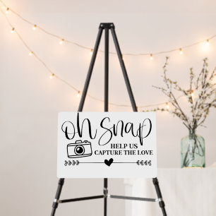 Oh Snap Help Us Capture The Love Foam Board