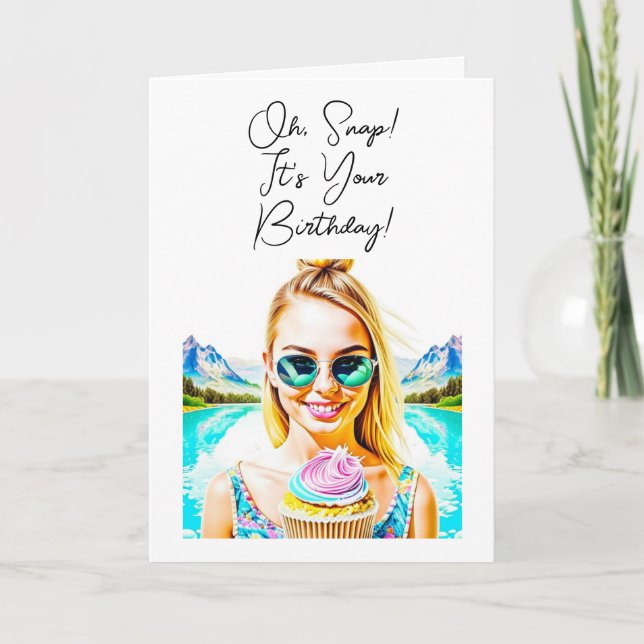 Oh, Snap, It's Your Birthday! Card (Front)