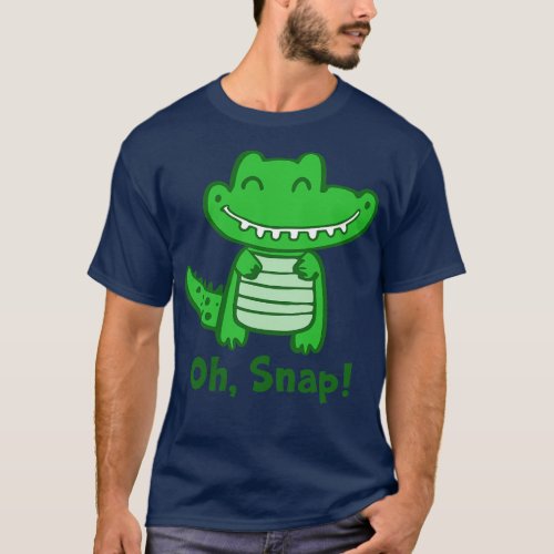 Oh Snap Kawaii Cute Crocodile Alligator T_Shirt