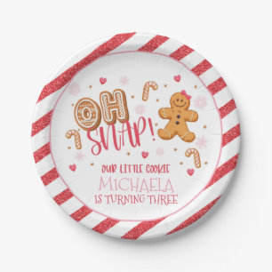 Oh Snap Our Little Cookie Party Plate - Custom