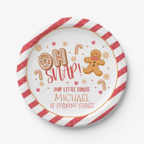Oh Snap Our Little Cookie Party Plate _ Custom _ B