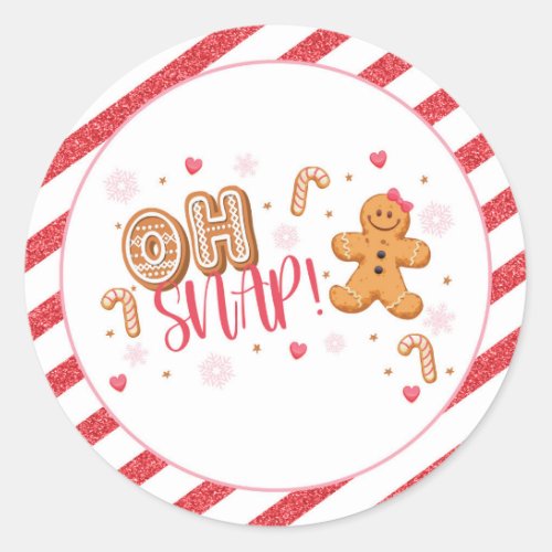 Oh Snap Our Little Cookie Sticker _ WH