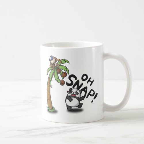 Oh Snap Panda  Monkey Coffee Mug