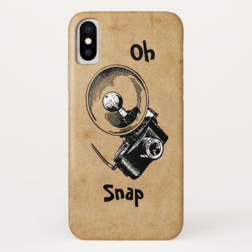 Oh Snap Retro Camera iPhone XS Case