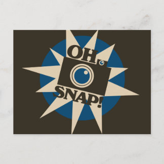 Oh Snap Retro Camera Postcard