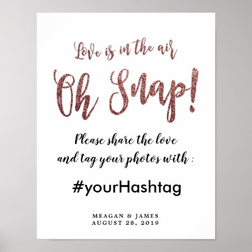 oh snap share the love wedding sign