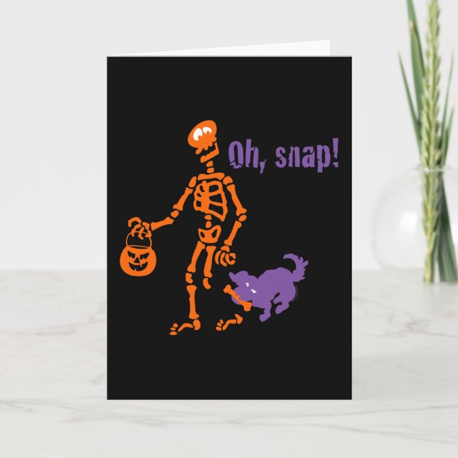 Oh, Snap Skeleton Card (Front)