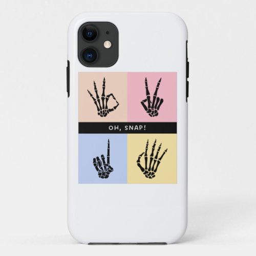 oh snap skeleton iPhone 11 case