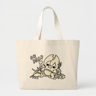 Oh Snap Skeleton Large Tote Bag