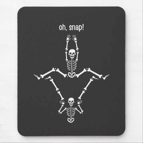 oh snap skeleton mouse pad