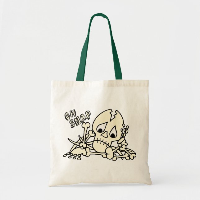 Oh Snap Skeleton Tote Bag (Front)