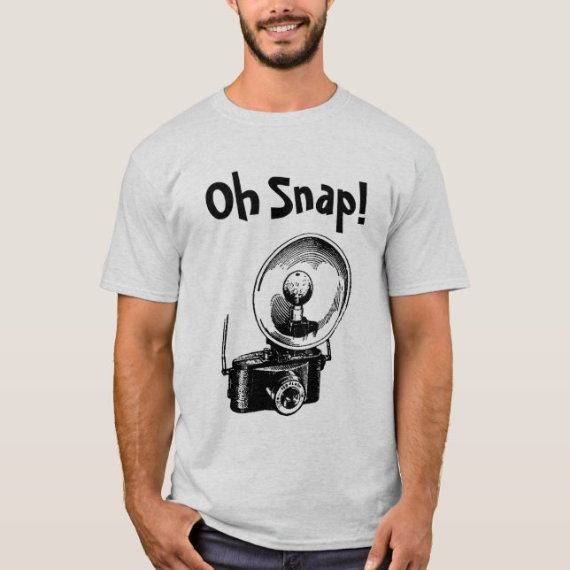 Oh Snap Vintage Camera T-Shirt (Front)