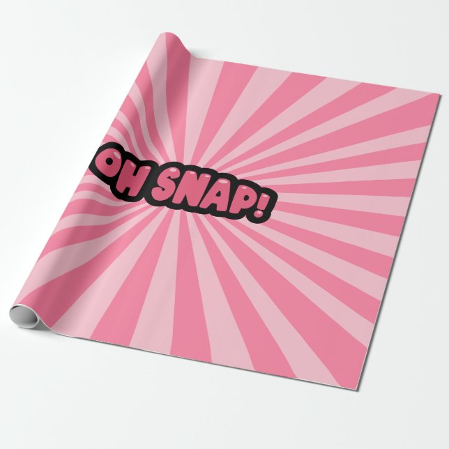 Oh Snap! Wrapping Paper (Unrolled)