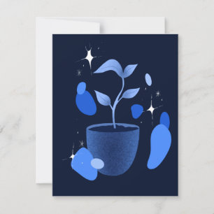 Oh so Blue Thank You Card